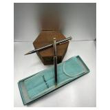Tiffany & Co Silver T Pen & Pencil Set with Case