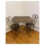 Child Size Vintage Parlor Table & Chairs