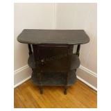 Copper Lined Wooden Humidor Table Vintage