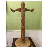 Hand Carved Native American Indian Totem Pole