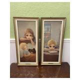Miki Vintage Framed Prints Big Eyes Style