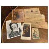 Antique Ladies Fashion Mag Ephemera Postcard Etc