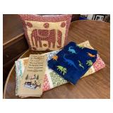 Elephant Pillow Small Blankets Camp Hand Towel