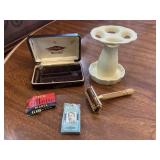 Gillette Vintage Shaving Razor Blades & Holder