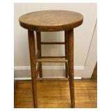 Handmade Wooden Counter Bar Stool Vintage