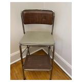 Costco Vintage Metal Step Stool Chair