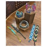 Beaded & Metal Vintage Bracelet Collection
