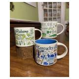 Starbucks State Collector Mugs Set of 3