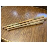 3 Old Wooden Baseball Bats Inc Louisville Slugger