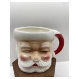 Santa Mug Closed Eyes Made in Japan