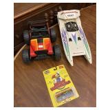 Tonka Jeep Toy Boat & Woody Woodpecker Car