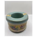 Hand Made Italian Ashtray Floral Accent