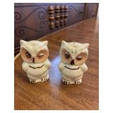Winking Owl Salt & Pepper Shaker Set Vintage