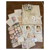 Mother & Child Vintage Scrapbook Letters & Misc