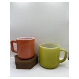 Fire King Vintage Coffee Cup Mugs Set of 2