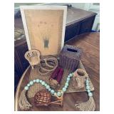 Vintage Wicker & Home Decor Lot