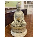 Sitting Buddha Flower Garden Solar Decor