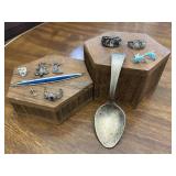 Sterling Silver Spoon Rings Earrings All Marked