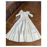 Baby Baptism Gown with Lace Collar Vintage