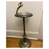 Standing Metal Cigarette Ashtray Unique Vintage