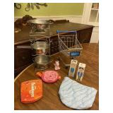 Mini Metal Shopping Cart Pots & Pans Misc Toys