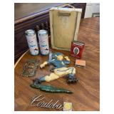 Vintage Decor & 2 Yeti Security Cans