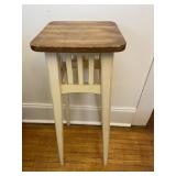 Wooden Square Bar Stool or Plant Stand