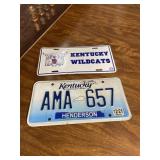 Set of 2 Kentucky Metal License Plates UK Wildcats
