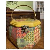 Wooden Patchwork Vintage Purse