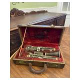 Vintage Clarinet Music Instrument with Case