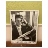 Elvis Presley Black & White Metal Sign