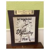 Elvis Presley Lithographed Steel Metal Sign