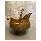 Copper Coal Ash Scuttle Bucket Kettle