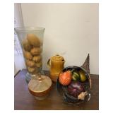 Marigold Carnival Glass Candy Dish & Misc Home