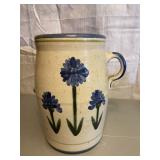 Louisville Stoneware Blue Flower Pottery Jug
