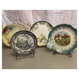 Set of 4 Decorative Serving Plates with Stands