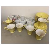 Misc Vintage Dishes Inc Yellow Cups & Saucers