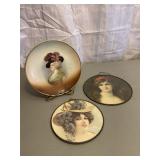 Gibson Girl Plate & Lady Decor