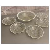 Anchor Hocking Moonstone Hobnail Bowl Set
