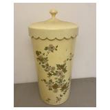 Retro Laundry Hamper MCM Flower Detail