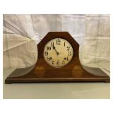 Wood Mantle Clock Vintage