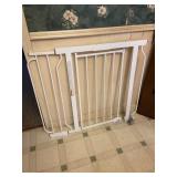 White Metal Child or Pet Safety Gate