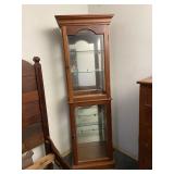Nice Wooden Curio Cabinet with Light