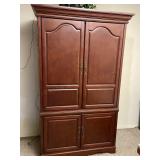 Large Wooden Entertainment Center Cabinet