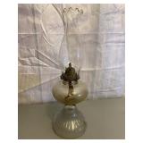 Clear Glass Oil Lamp Vintage