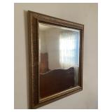 Gold Accent Framed Wall Mirror