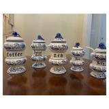 Blue Onion Blue And White Jars
