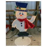 Large Lighted Snowman Decor