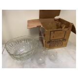 Punch Bowl & Glasses