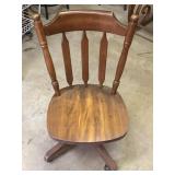 Rolling Wood Chair